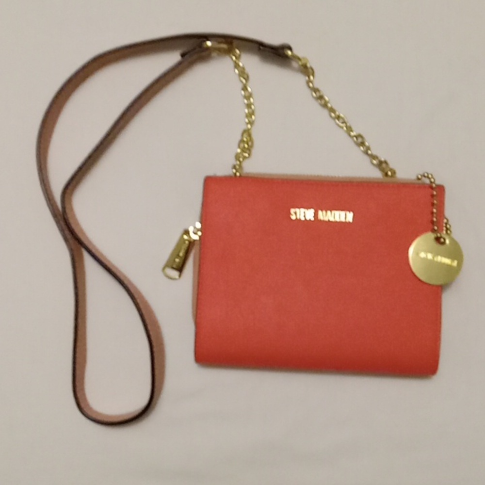 Steve Madden Two Tone Crossbody Wallet/Clutch